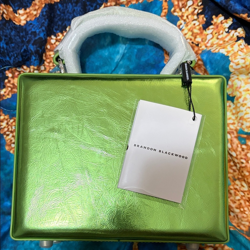 Brandon Blackwood Medium trunk Metallic Green Bag - Picture 4 of 6
